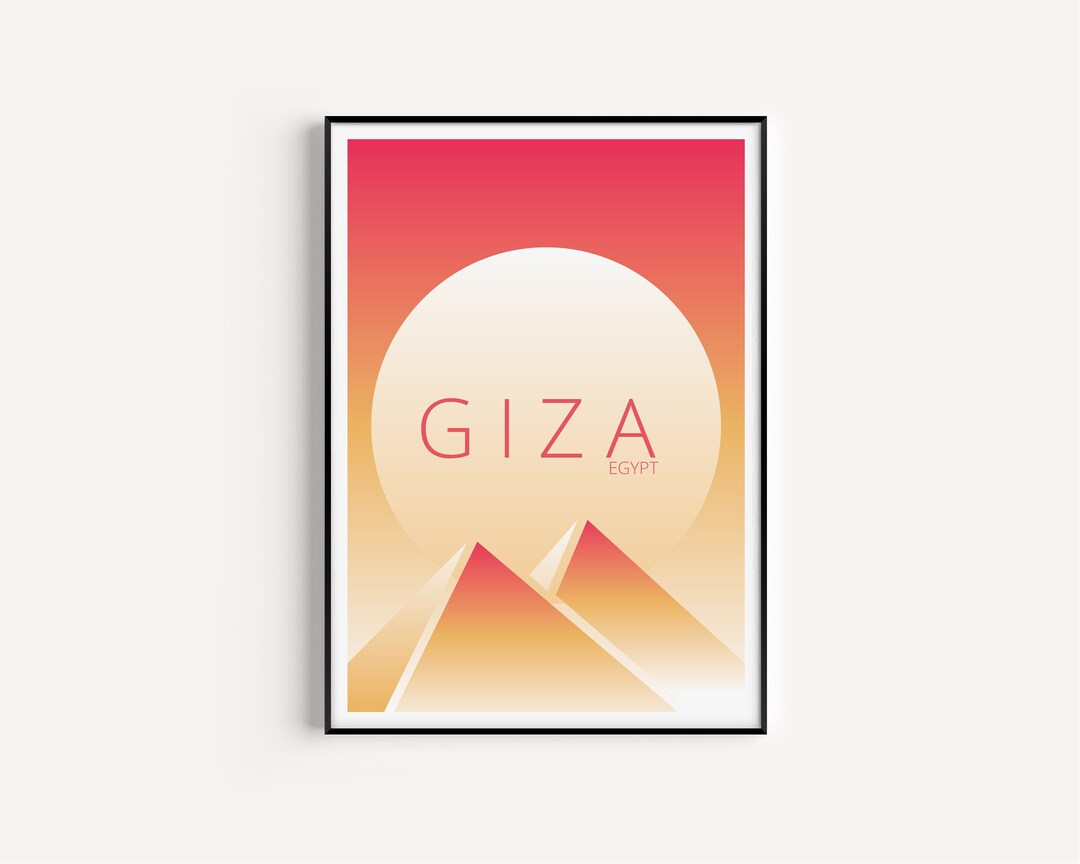 Egypt Poster, Egypt Wall Art, Minimalist Travel Print, Wall Art Prints