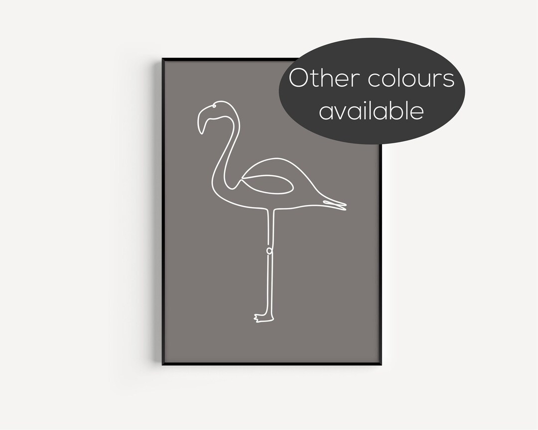Flamingo Print Wall Art Flamingo Wall Art Prints - Etsy
