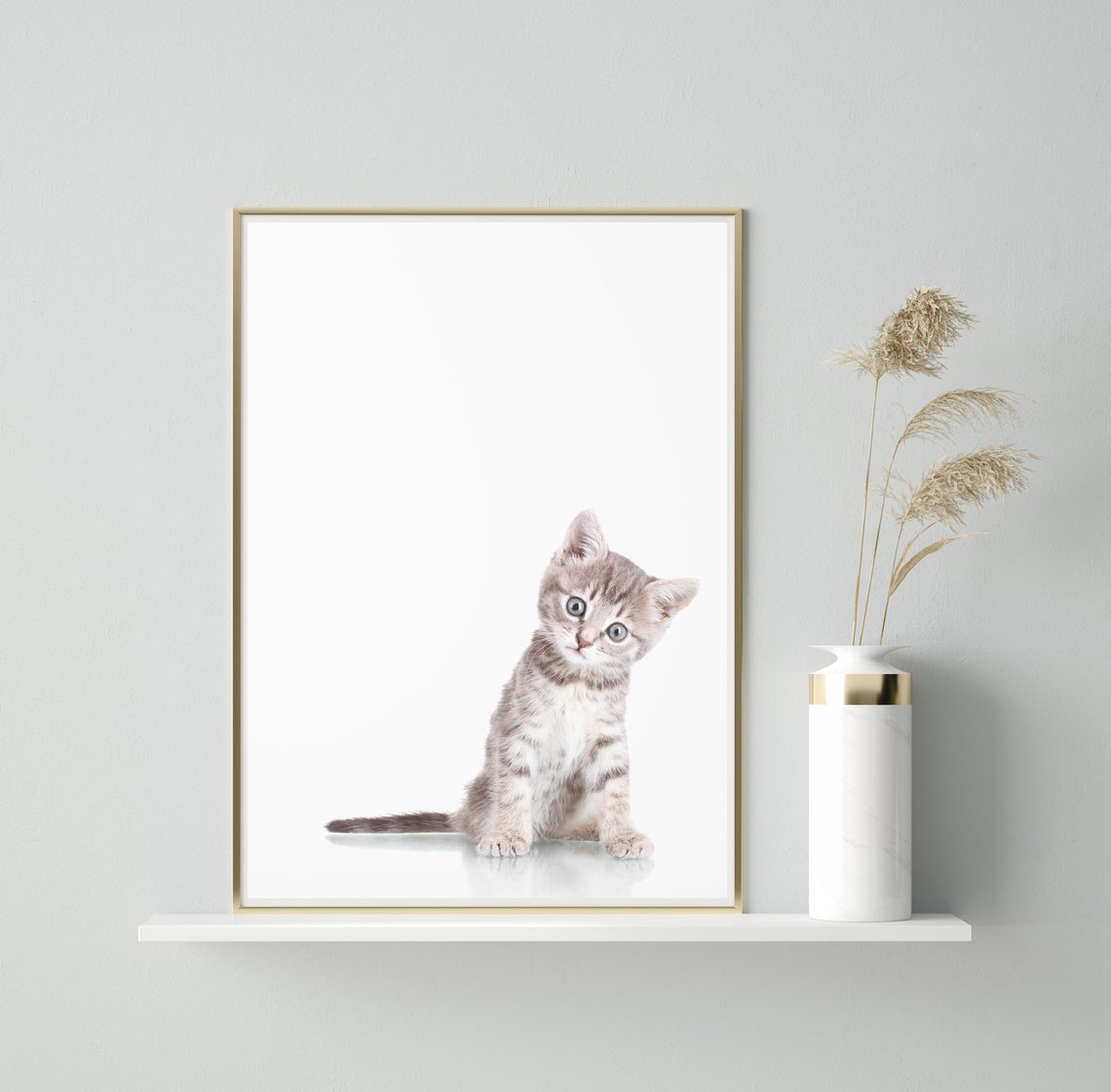 Wall Art Kitten Print Cat Print Cute Wall Art Wall Art Etsy