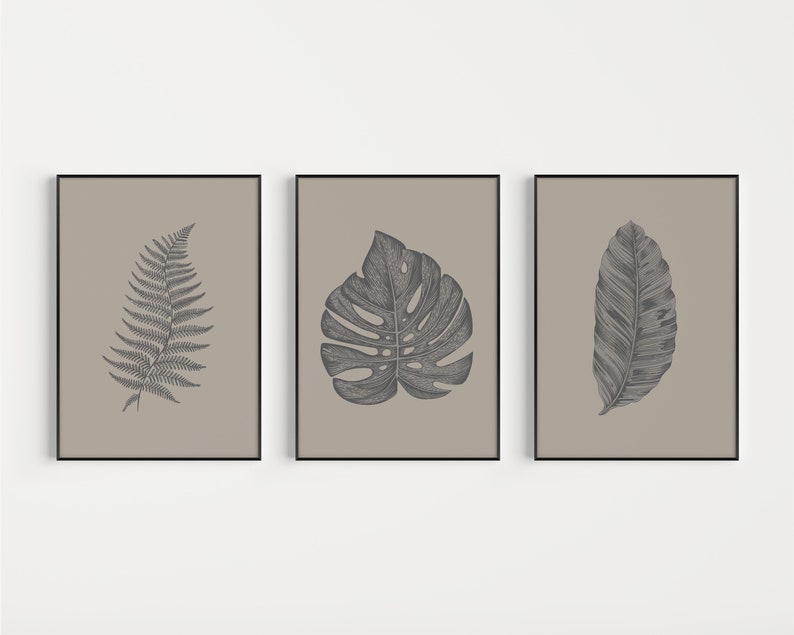 Monstera Wall Art Botanical Prints Set of Prints Wall Art Etsy Canada