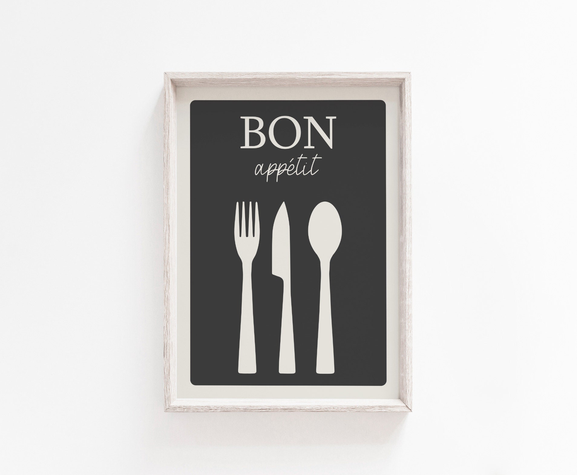Kitchen Wall Art Bon Appetit Prints Kitchen Print Wall Etsy