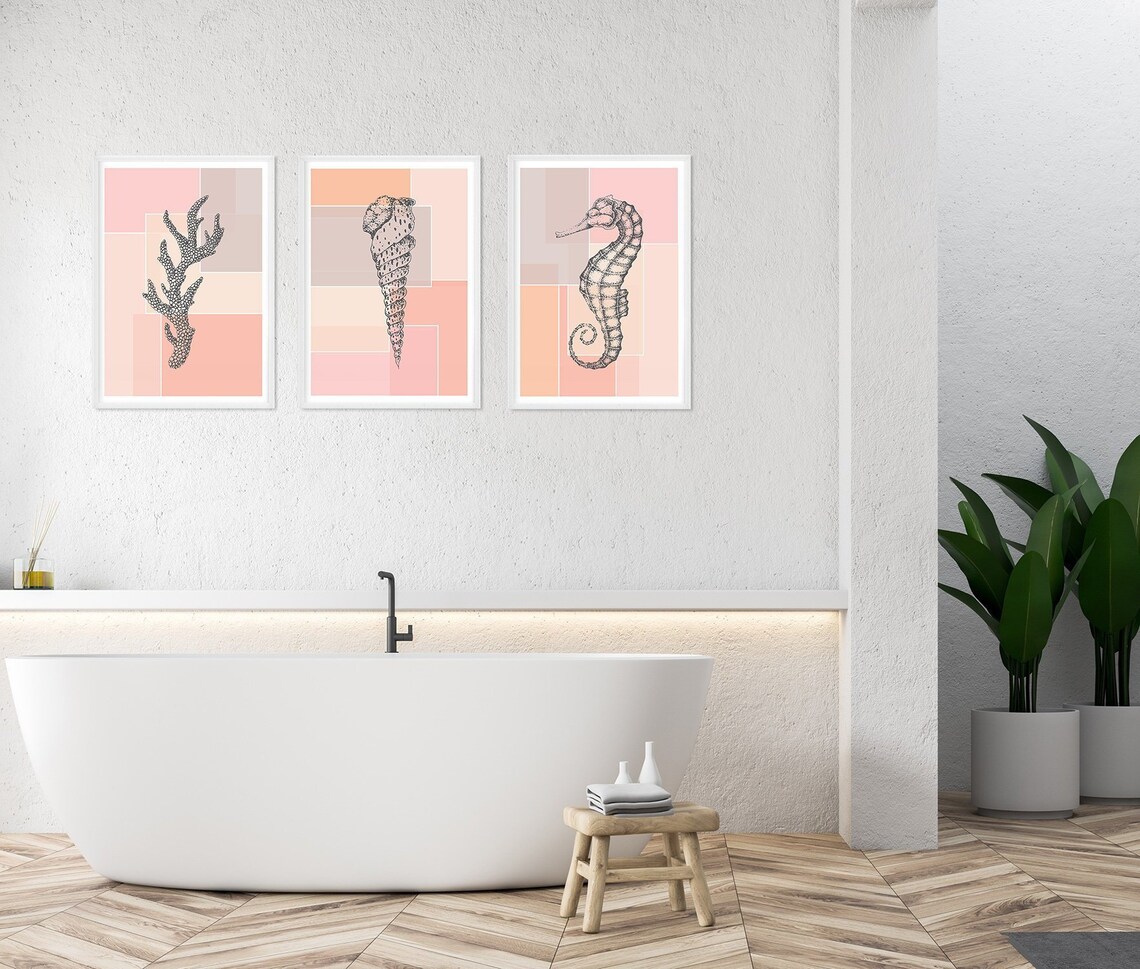 Bathroom Wall Art Wall Art Prints Beach Prints Bathroom - Etsy