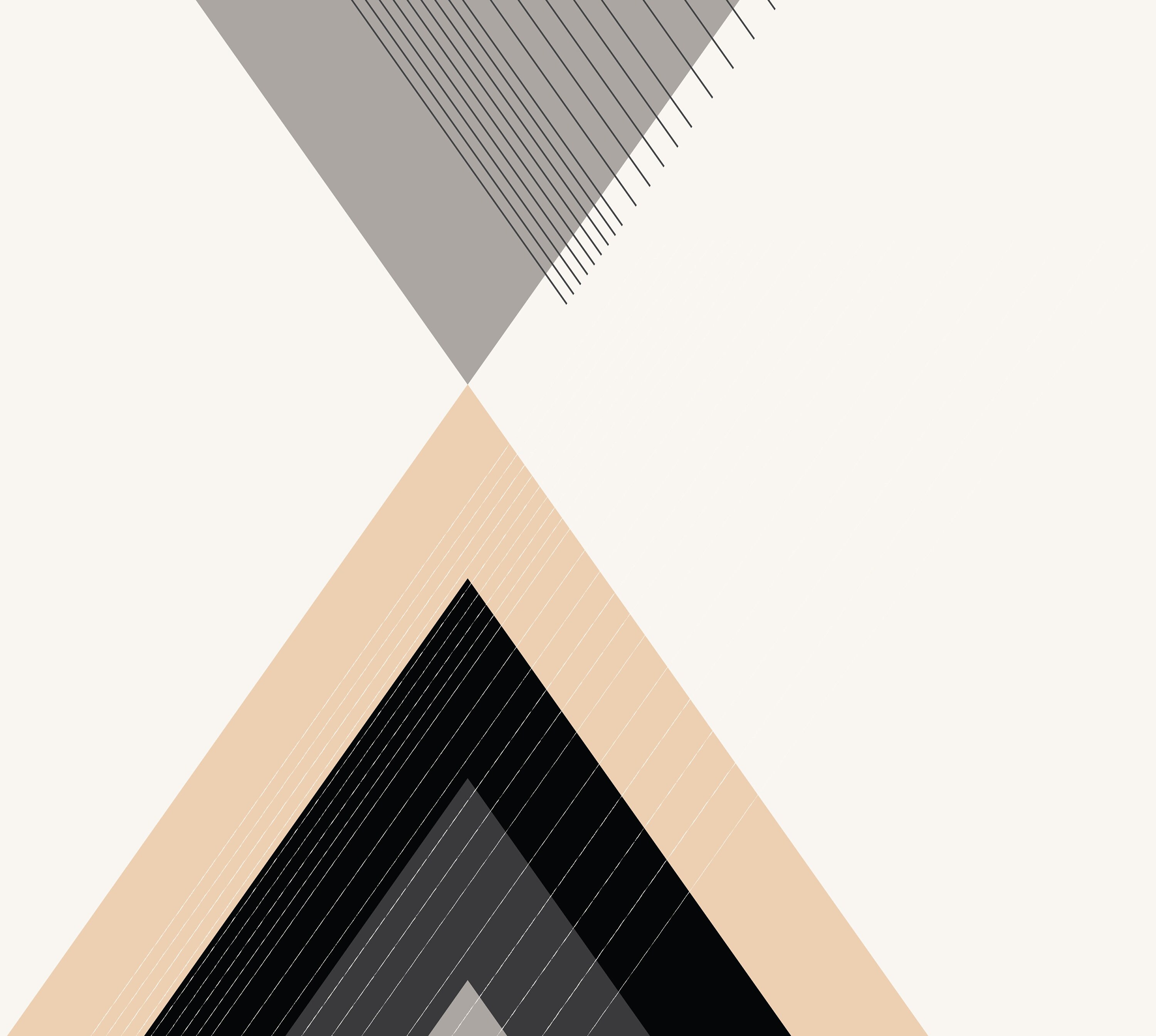 View of Wall Art, Prints, Geometric Wall Art, Geometric Print, Triangle Print ...