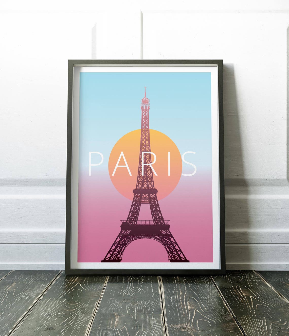 Paris Poster Paris Wall Art Minimalist Travel Print Wall | Etsy