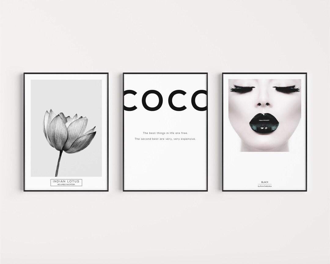 Wall Art Print, Black and White, Prints, Set of Prints, Scandinavian ...