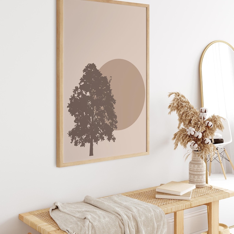 Tree Prints, Tree Wall Art Set, Set of Prints, Tree Wall Art, Wall Art ...
