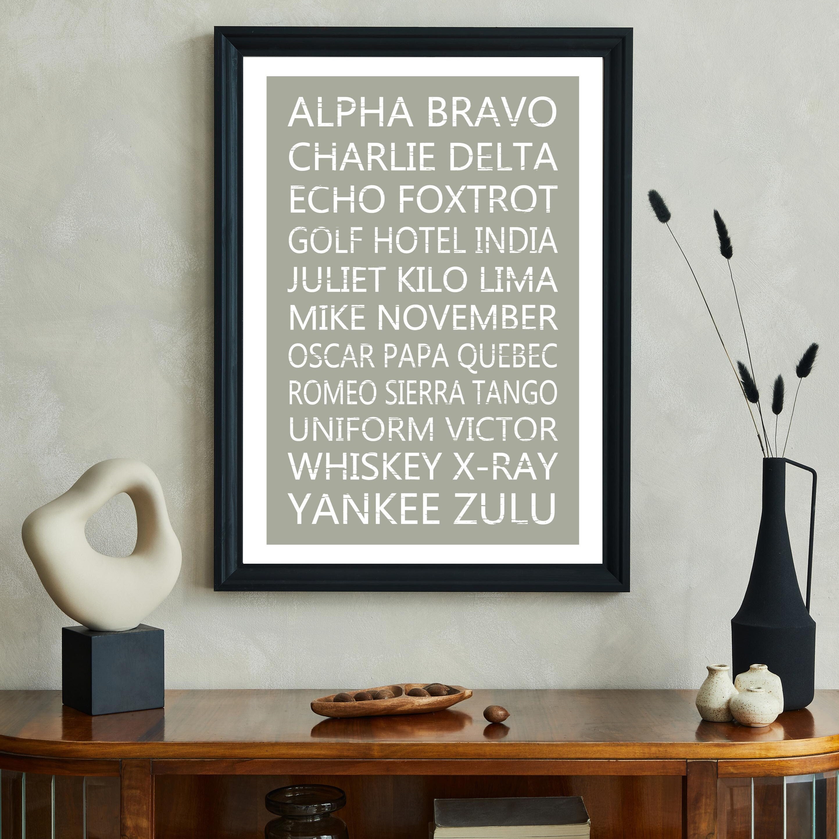 Alphabet Print Alphabet Wall Art Wall Art Etsy UK