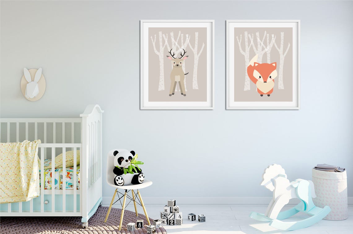 Nursery Wall Art Nursery Prints Set of Nursery Prints Wall Etsy