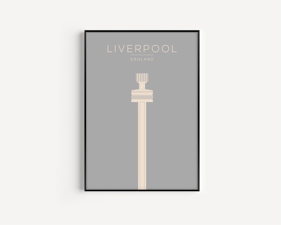Wall Art Print, Liverpool Print, Liverpool Poster, Liverpool Wall Art, Travel Print, Travel Poster, Minimalist Wall Art, Travel Wall Art