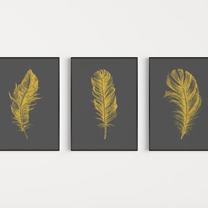 Wall Art Print, Feather Print, Feather Wall Art, Botanical Wall Art, Prints, Botanical Print, Wall Art Prints, Large Prints, Minimalist Art image 4