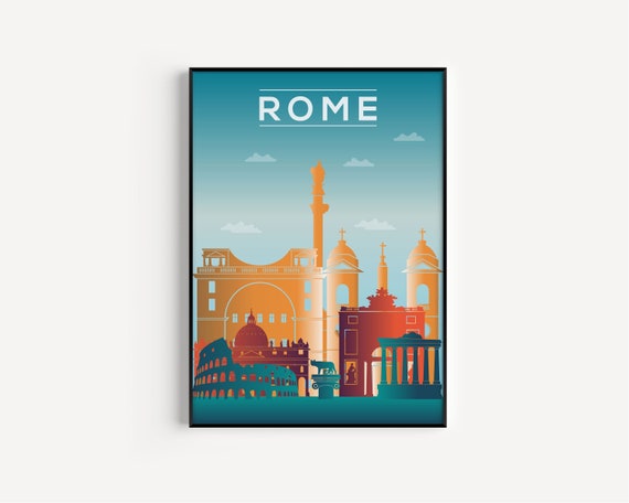 Rome Print, Rome Poster, Art Print, Wall Art, Travel Print, Rome Wall Art, Rome Art, Travel Wall Art, Italy, Travel Poster, Wall Art Print