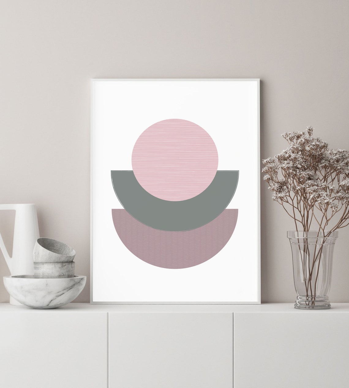 Image showcasing Wall Art Prints Wall Art Scandinavian Print Minimalist | Etsy