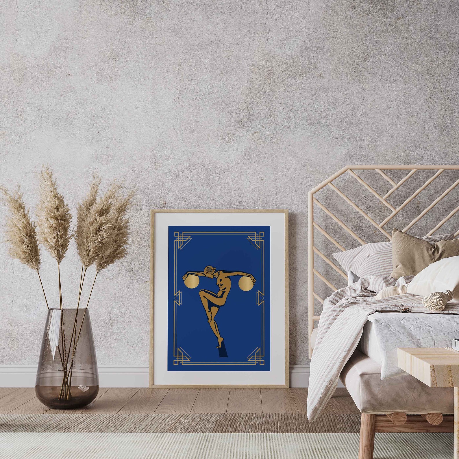 Art Deco Wall Art Art Deco Print Art Deco Blue Wall Art Etsy UK