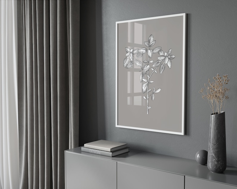 Grey Prints Wall Art Set Set of Prints Art Prints Wall Etsy