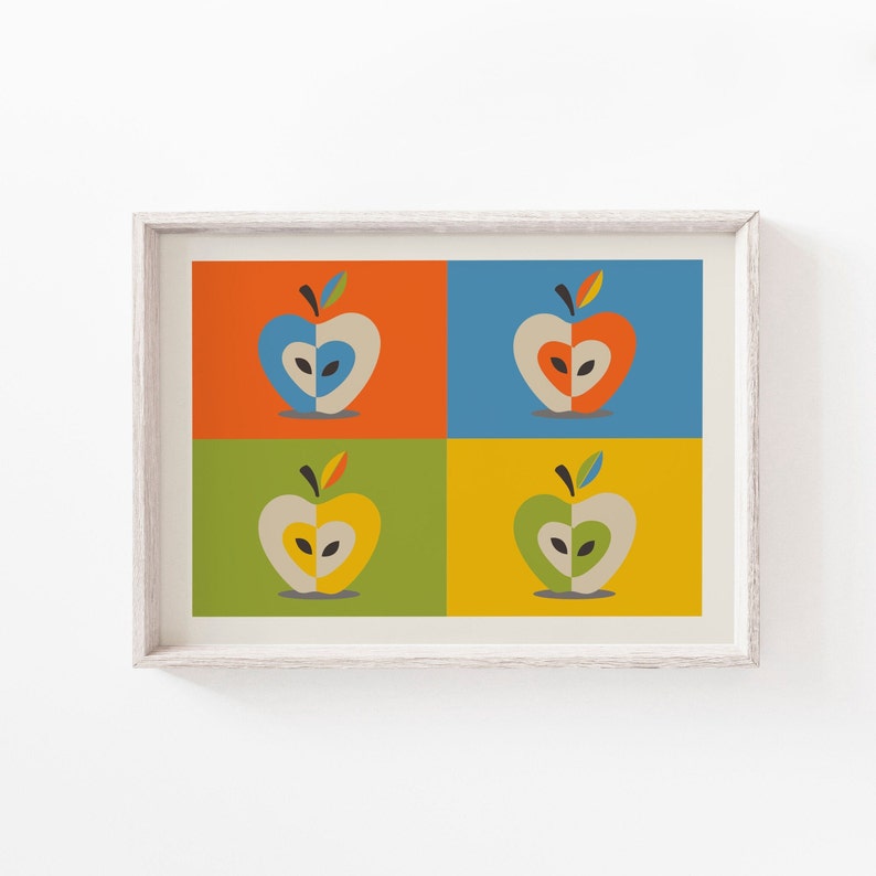 Kitchen Print Wall Art Print Mid Century Modern Wall Art Etsy