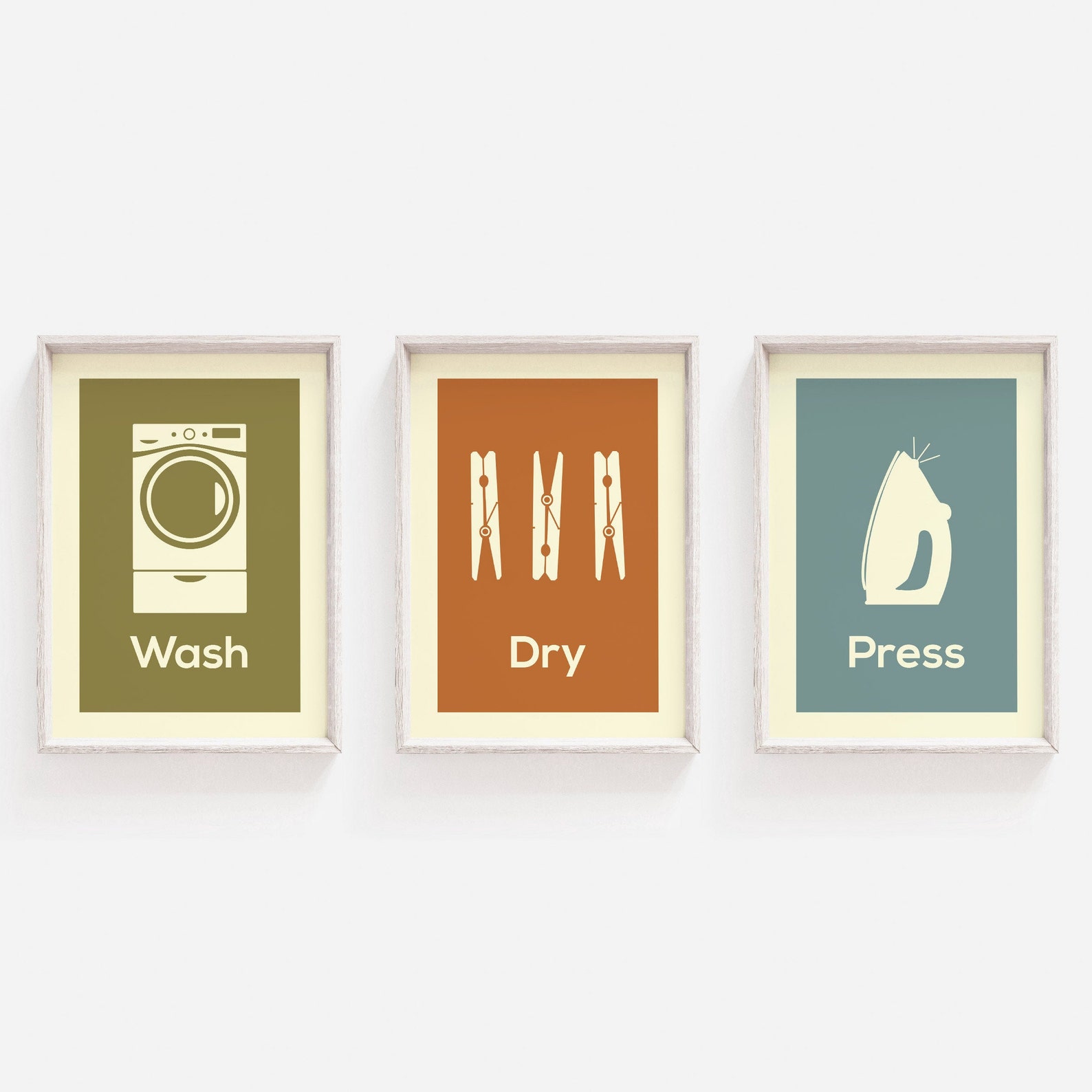 Set of Prints Laundry Wall Art Prints Wall Art Prints Etsy UK