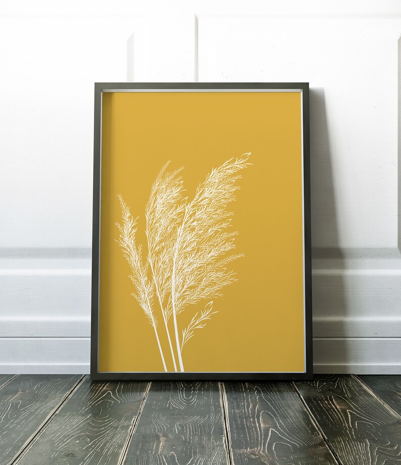 Yellow Prints Wall Art Print Yellow Set of Prints Ochre Etsy UK