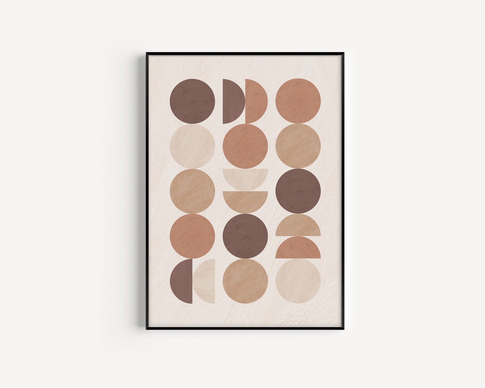 Circle Print Wall Art Print Neutral Prints Scandinavian Etsy UK