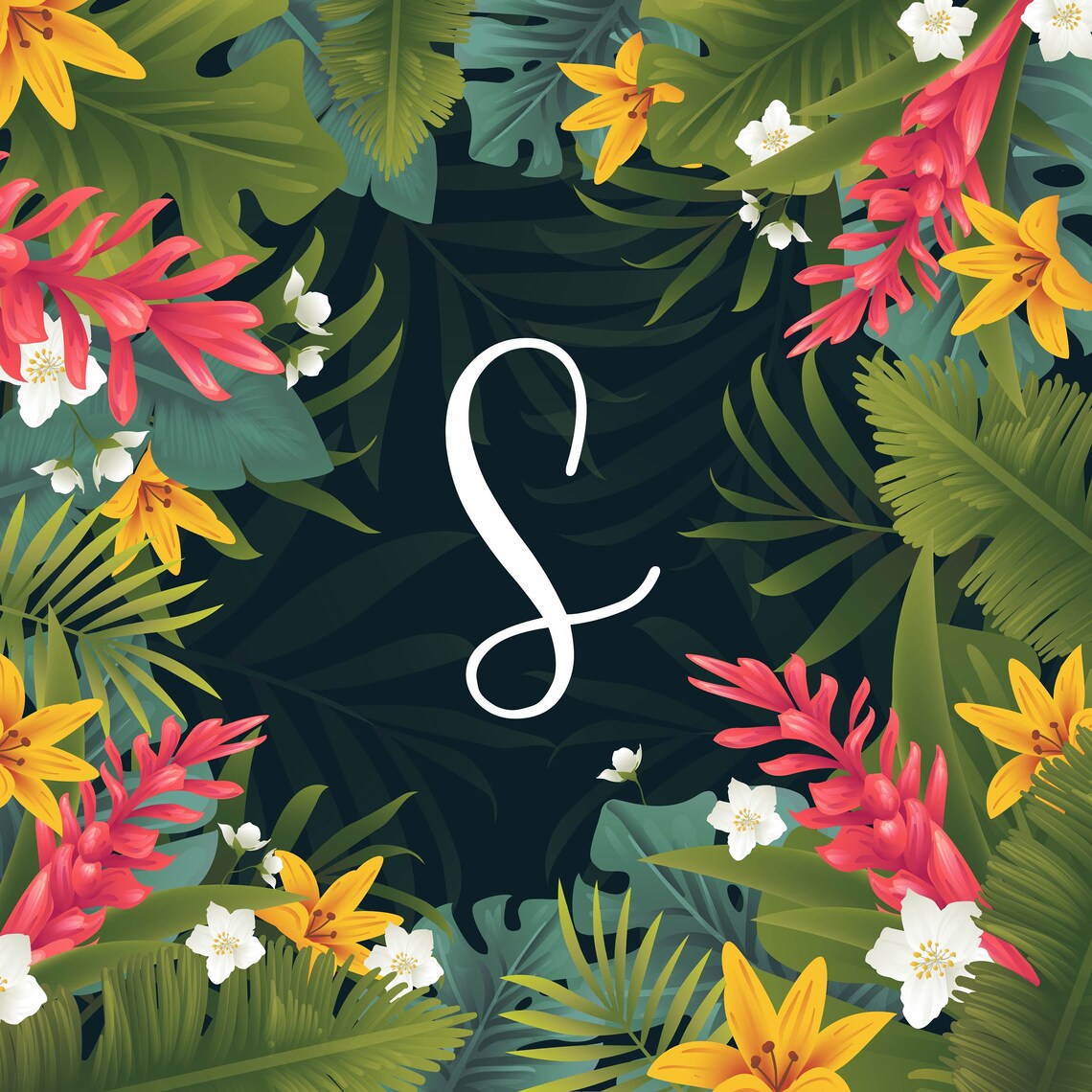 3. INITIAL Hard PLACEMAT DOUBLE Sided Etsy