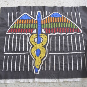 2552. Old MEDICAL CADUCEUS STAFF Mola