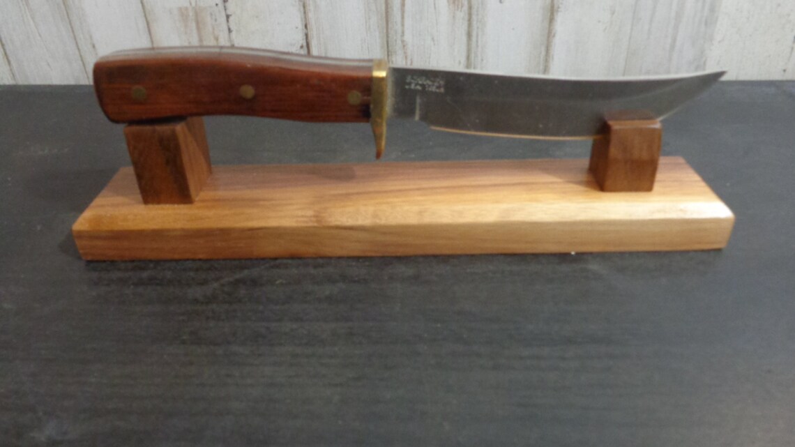Knife Display Stand for Fixed Blade and Hunting Knives Solid Etsy
