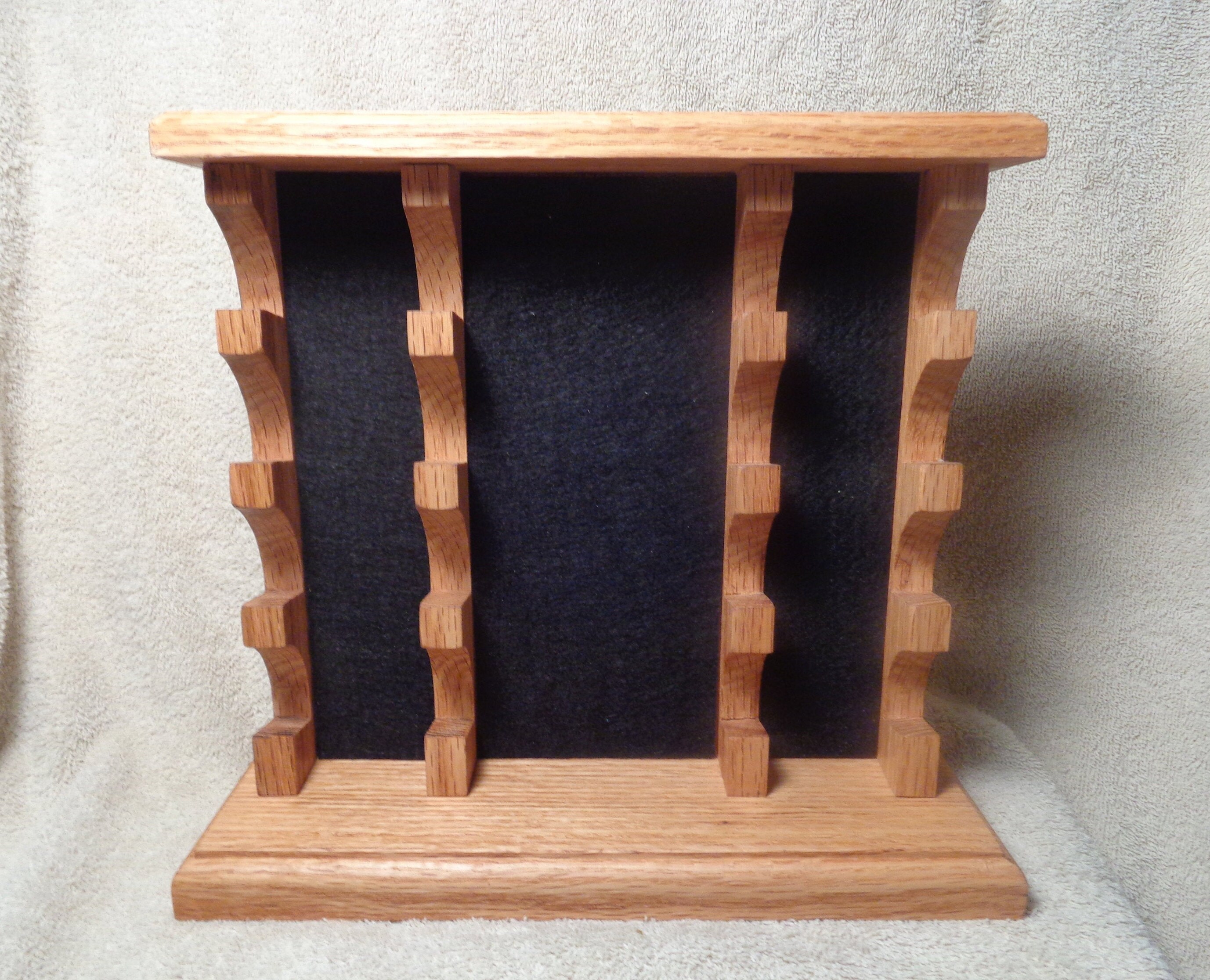 Custom Knife Display Stand Case Made From Solid Oak Wood. Etsy