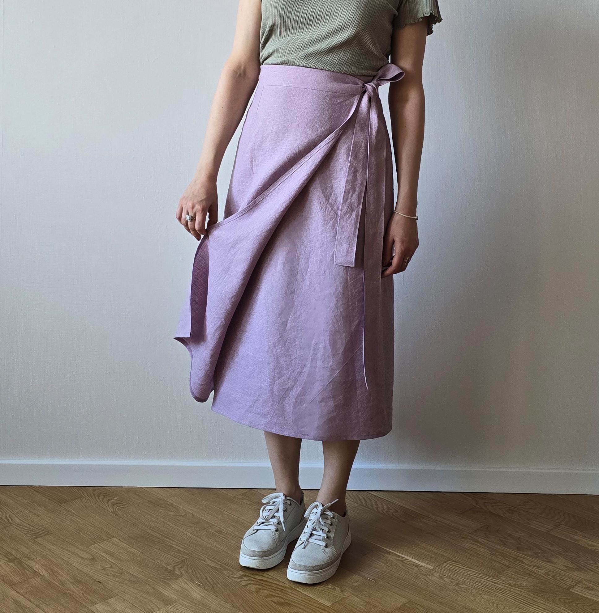 Wrap Skirt With Big Bow Sewing Pattern/ A-line Wrap Skirt Wrap Skirt With Big Bow Sewing Pattern/ A-line Wrap Skirt