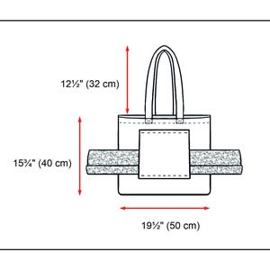 Yoga bag sewing pattern PDF
