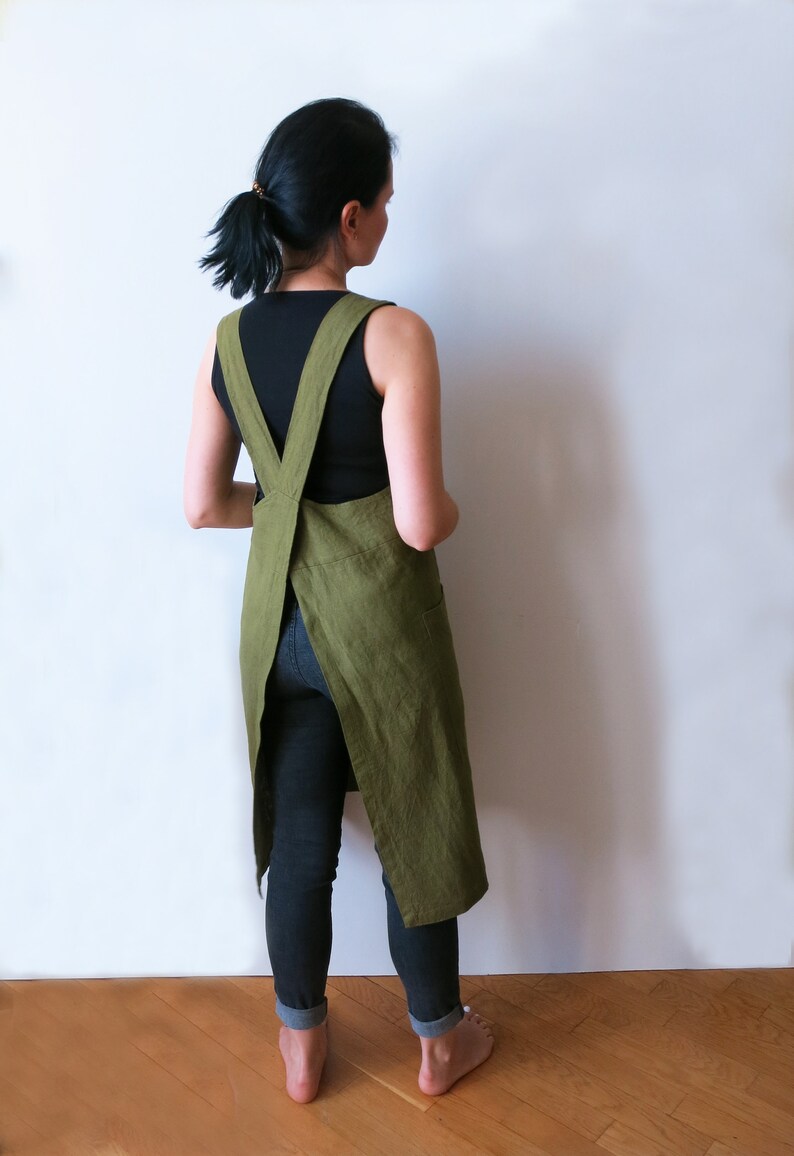 Pottery Apron Sewing Pattern/split Leg Apron /pinafore Pattern Etsy