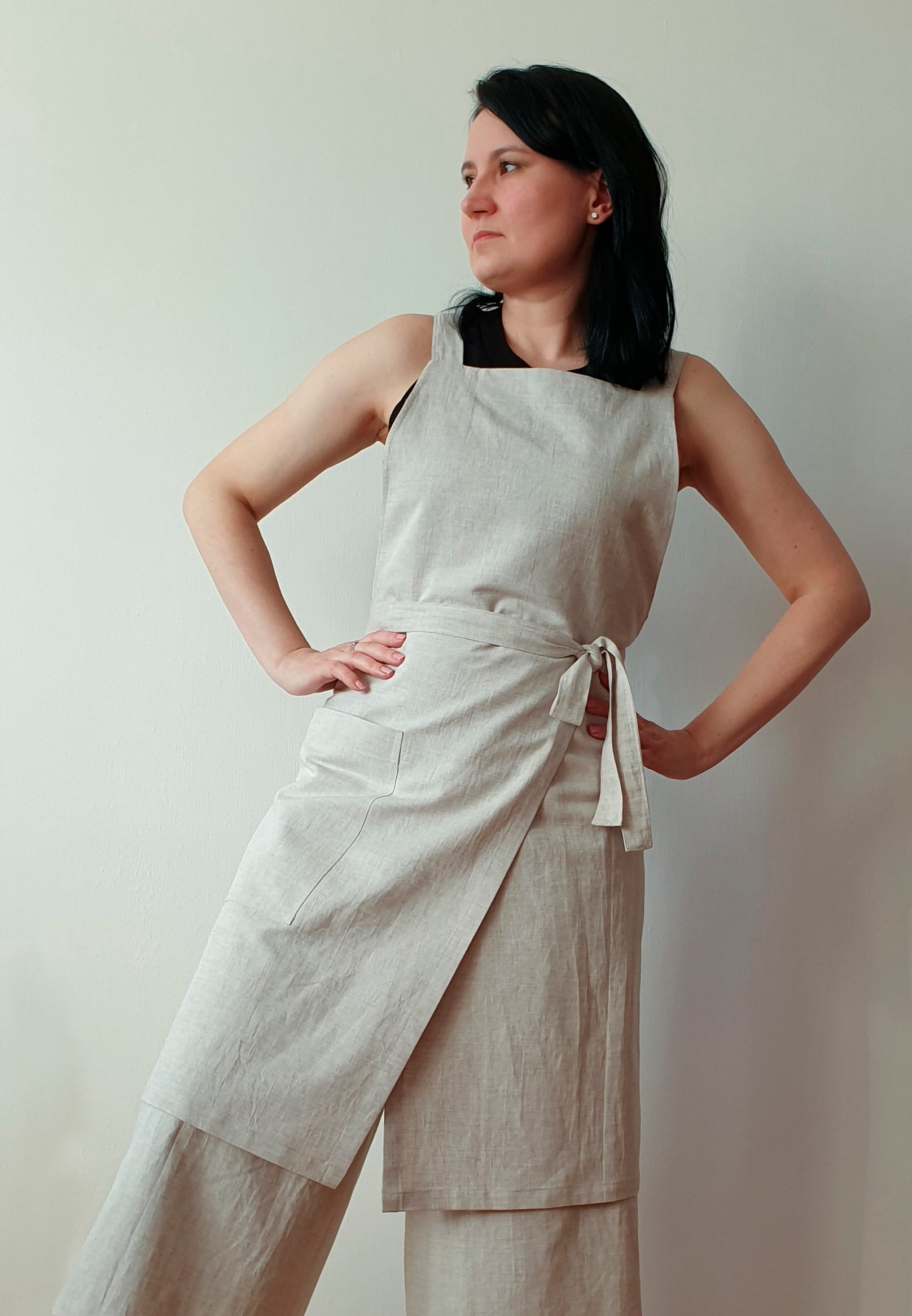 Pottery Apron Sewing Pattern/Split leg apron /Pinafore Patte - Inspire  Uplift