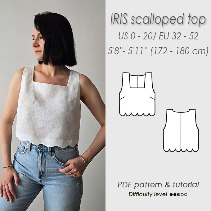 トップス UND SCALLOPE EMBROIDERY OVERSIZE SHIRT UND SCALLOPE EMBROIDERY OVERSIZE SHIRT