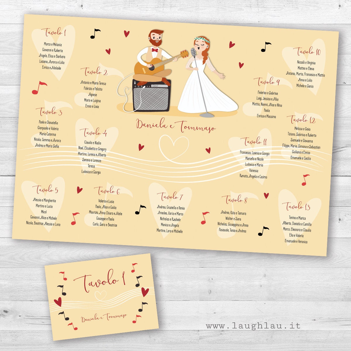 Tableau Mariage And SegnatavoliMusic ThemeMusicians WeddingInvitation Original And Illustrated Tableau Mariage And SegnatavoliMusic ThemeMusicians WeddingInvitation Original And Illustrated