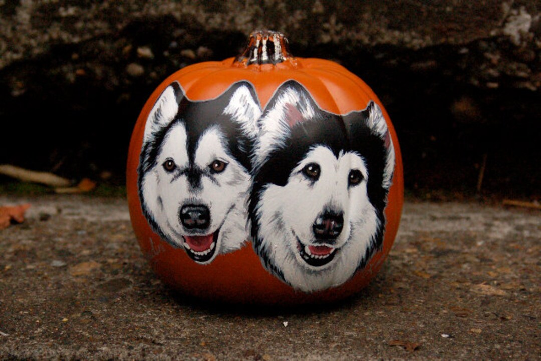 Handpainted Pumpkins 23 Animals on 6.5in Artificial Etsy