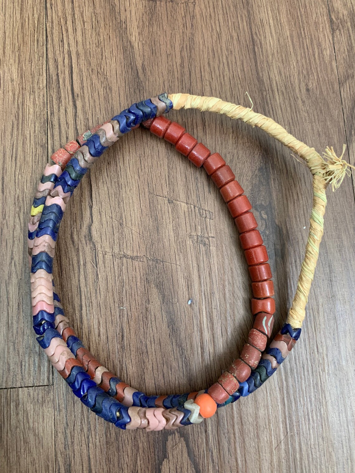 Multicolored Snake Beads Large African Trade Beads Jewelry Etsy