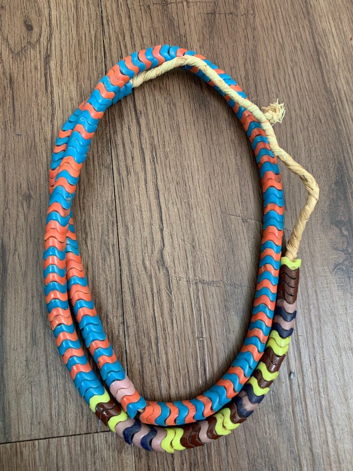 Multicolored Snake Beads Large African Trade Beads Jewelry Etsy