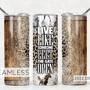 Horse Lover Seamless Tumbler Design Cheetah Print Sublimation Designs Downloads - Skinny 20oz - PNG 2022