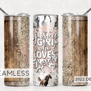 Horse Lover Seamless Tumbler Design Cheetah Print Sublimation Designs Downloads - Skinny 20oz - PNG 2022