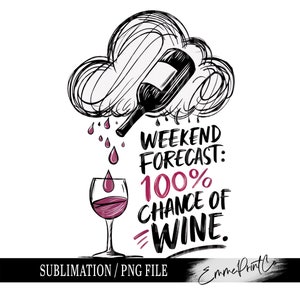 Chance of Wine-citaat sublimatieontwerp Grappig wijncitaat sublimatie-ontwerp T-shirtmokken - png - EmmePrintco