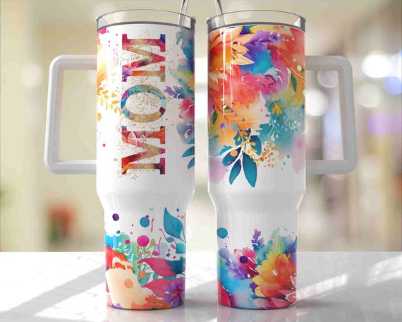 Mum Tumbler, Mom Cup, Full Wrap