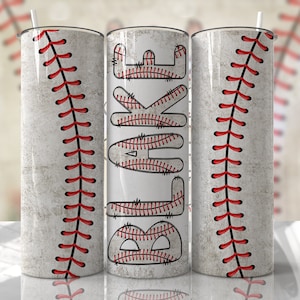 Descargas de diseños de sublimación sin costuras para vasos de béisbol con diseño PNG, nombre Doodle Alpha - Diseño delgado de 20 oz
