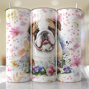 English Bulldog Dog Mom Tumbler Wrap PNG Tumbler Design Sublimation Designs Downloads - Skinny 20oz - PNG - 2023