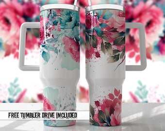 Country Music 40oz Quencher Tumbler Wrap - Seamless PNG Tumbler Design ...