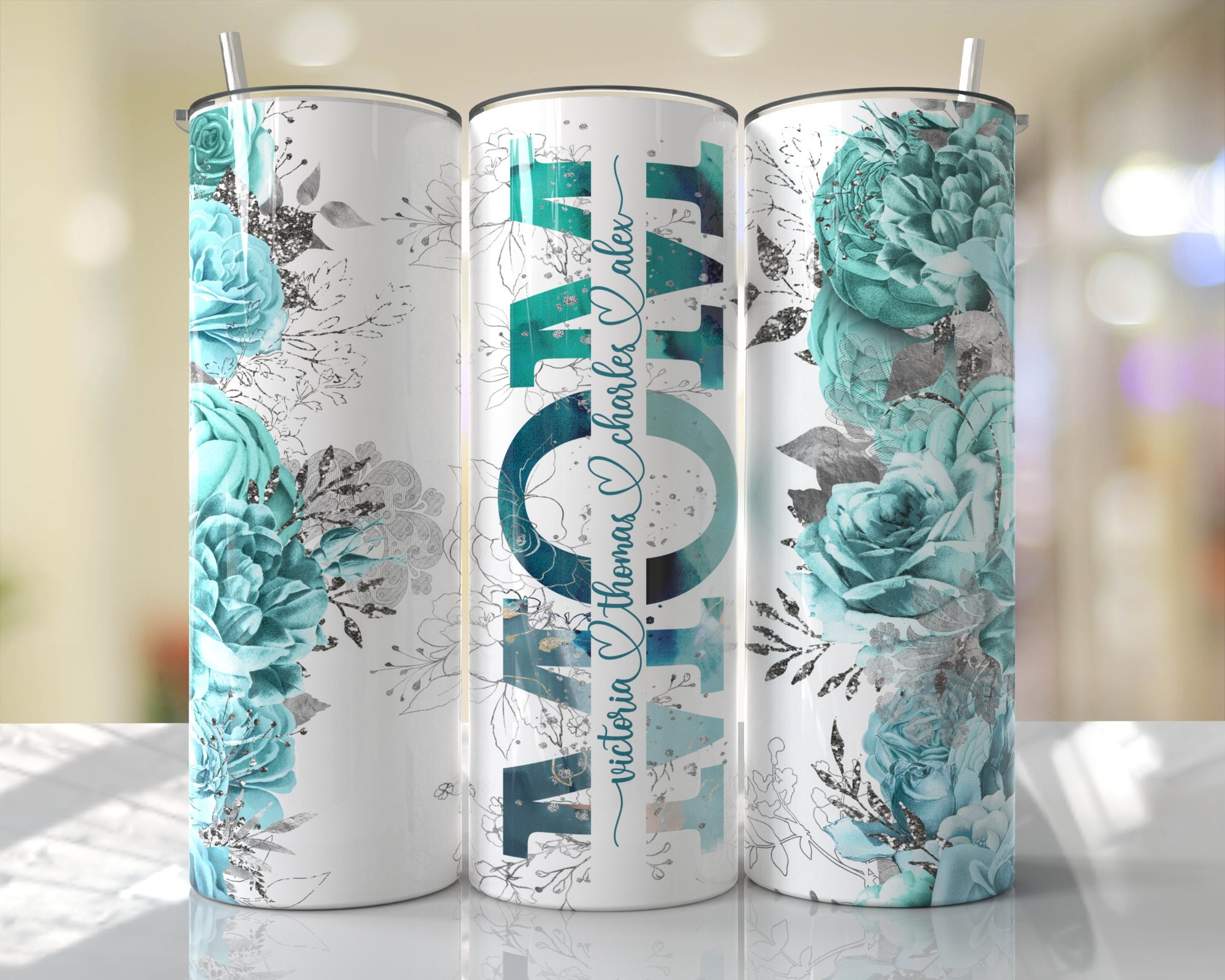 Mom Tumbler Sublimation Design, Mothers Day (1889099)