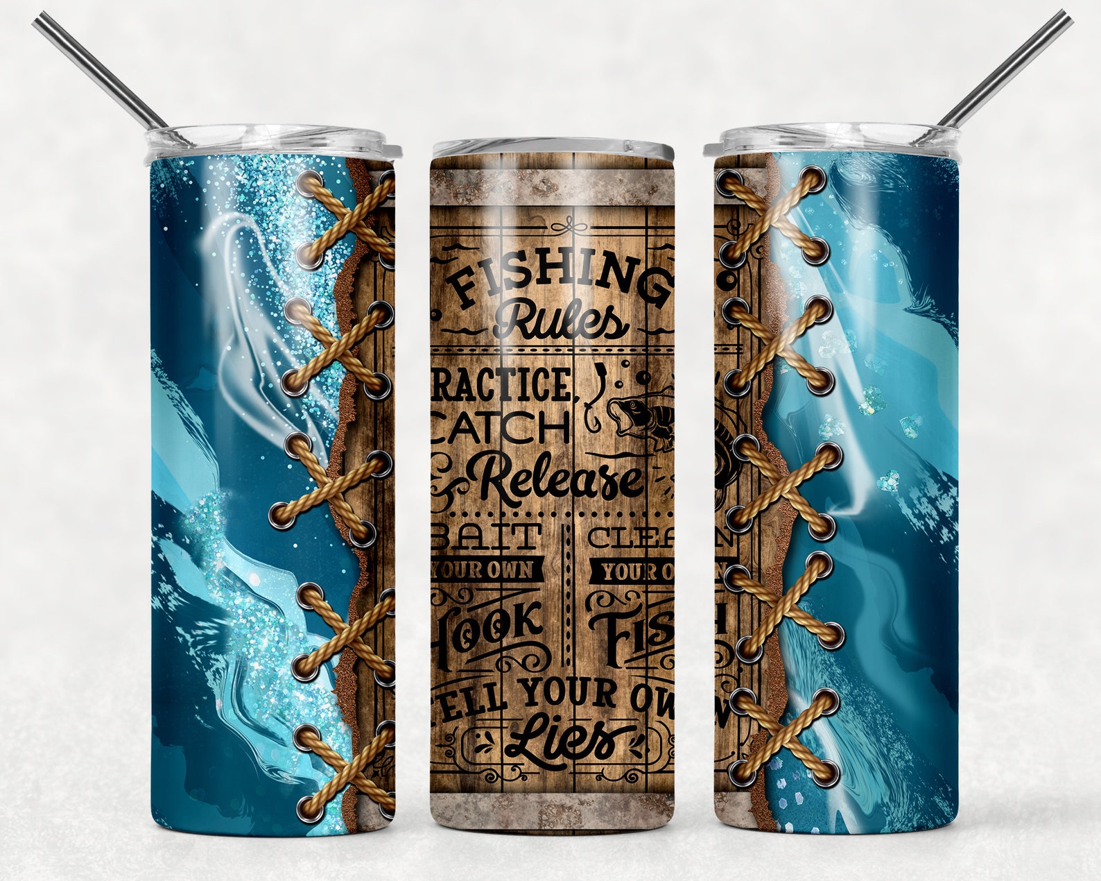 Fishing Dad Tumbler Wrap PNG Seamless Tumbler Sublimation Male Tumbler ...