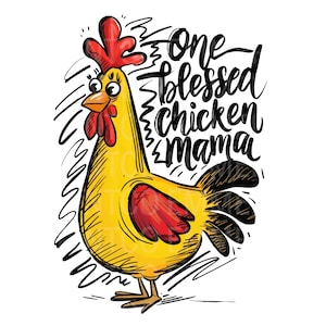Lustige Huhn Mama Sublimation Design Lustiges Zitat Sublimation Design Tshirt Tassen - PNG - EmmePrintco