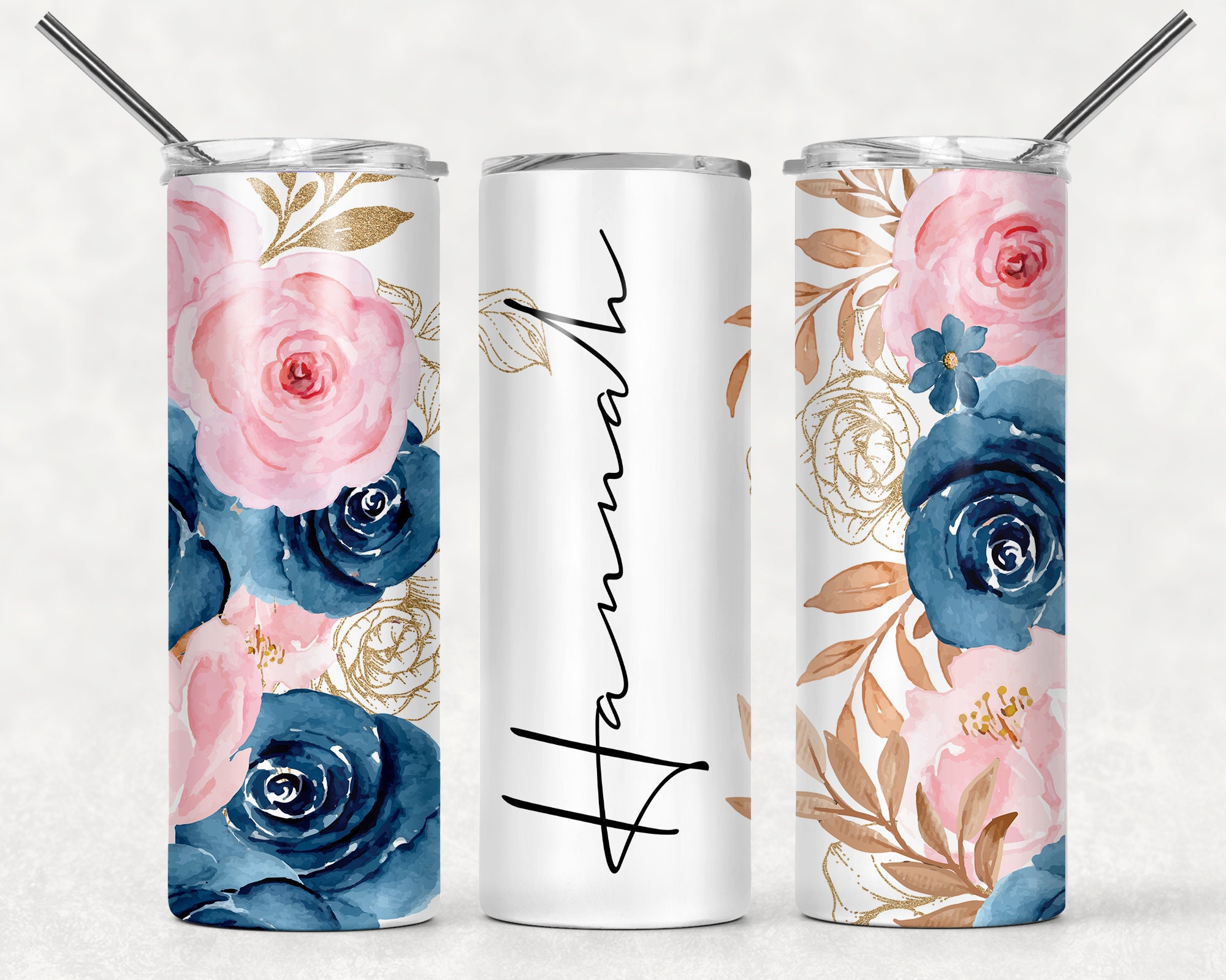 Pink & Gold Flowers PNG Fashion Template Tumbler Wrap Chanel Tumbler W –  FashionTumblerwrap