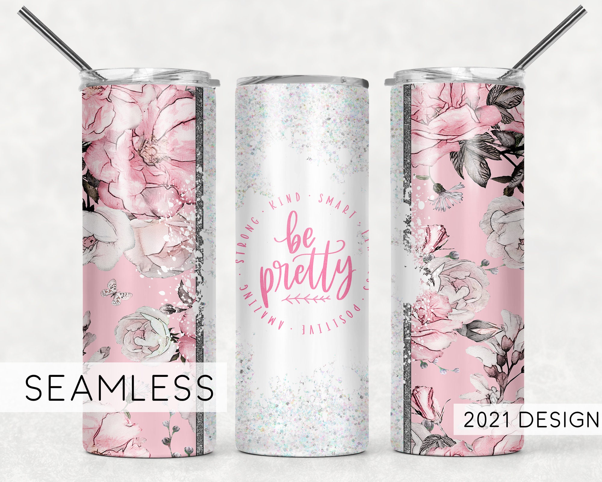 Motivational Inspirational Quotes Tumbler Seamless Sublimation Designs ...