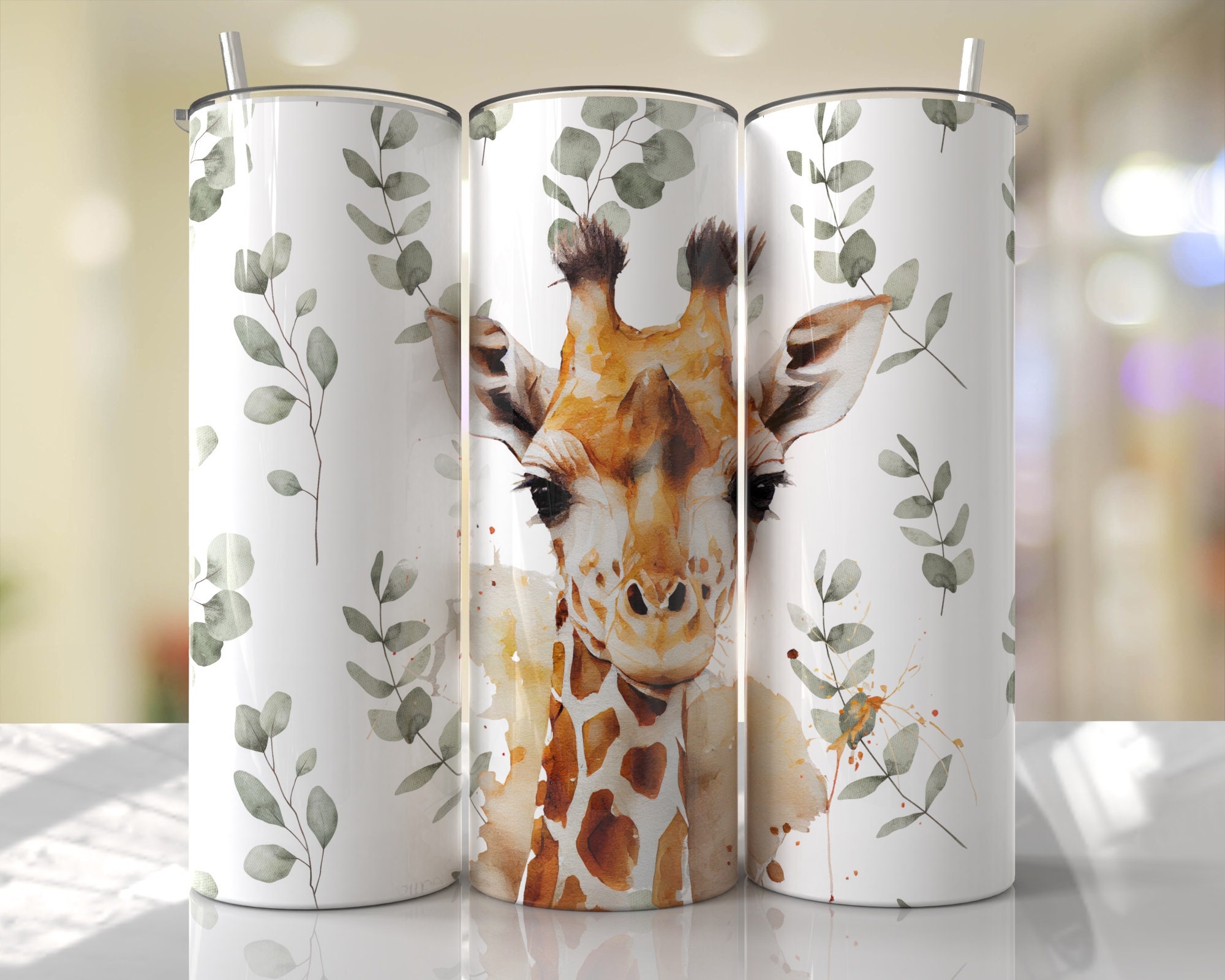 Cute Giraffe – Engraved Stainless Steel Tumbler, Yeti Style Cup, Giraffe  Lover Gift – 3C Etching LTD