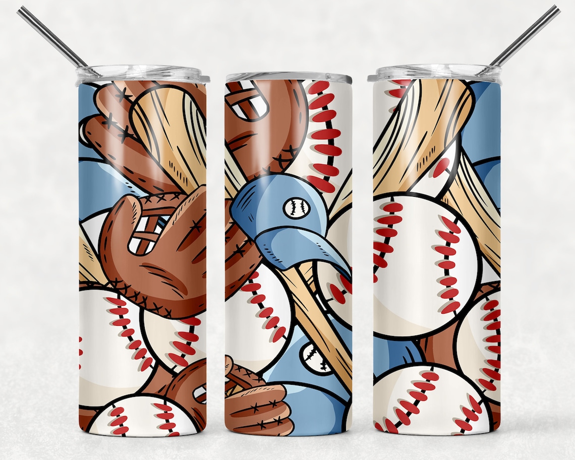 Baseball Seamless Sublimation Designs Downloads Skinny Etsy