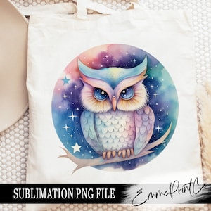 Nachteule Sublimationsentwurf PNG - Tshirt Tassen Becher Sublimation - PNG - EmmePrintco